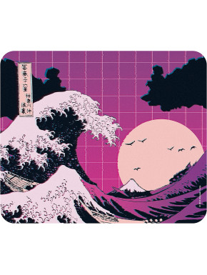 Alfombrilla Gran ola Hokusai vaporwave