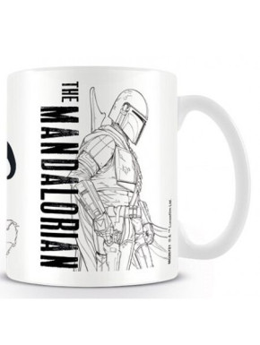 Mug Star Wars The Mandalorian Line Art
