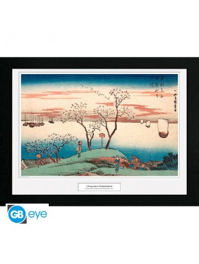 Hiroshige Poster Enmarcado Cherry Blossom At Gotenya 30X40Cm