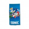 Serviette Microfibre Sonic 70x140cm avec Sonic et Ses Amis